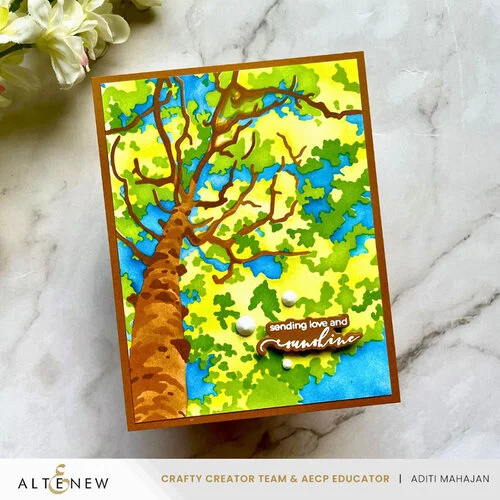 Altenew - Layering Stencils - Aspen Sky