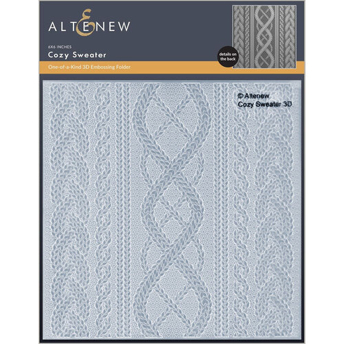 Altenew - 3D Embossing Folder - Cozy Sweater