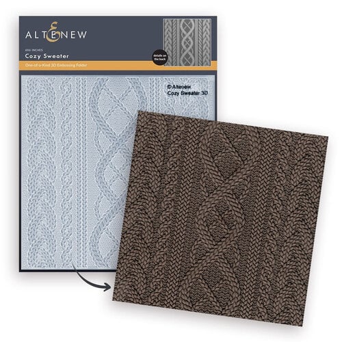 Altenew - 3D Embossing Folder - Cozy Sweater