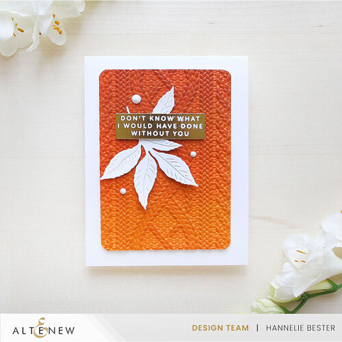 Altenew - 3D Embossing Folder - Cozy Sweater 3 Altenew - 3D Embossing Folder - Cozy Sweater