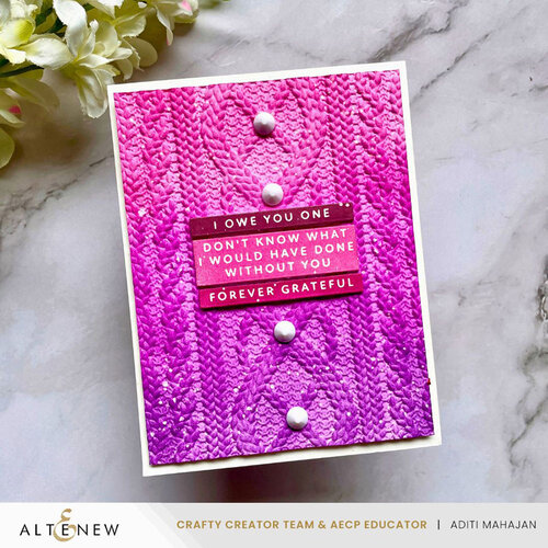 Altenew - 3D Embossing Folder - Cozy Sweater 4 Altenew - 3D Embossing Folder - Cozy Sweater