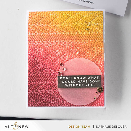 Altenew - 3D Embossing Folder - Cozy Sweater 7 Altenew - 3D Embossing Folder - Cozy Sweater