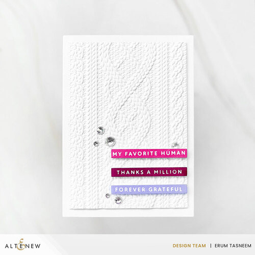 Altenew - 3D Embossing Folder - Cozy Sweater 9 Altenew - 3D Embossing Folder - Cozy Sweater