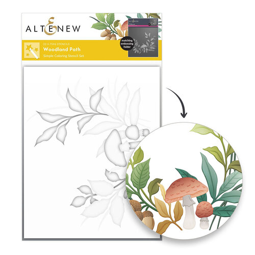 Altenew - Stencils - Woodland Path 1 Altenew - Stencils - Woodland Path