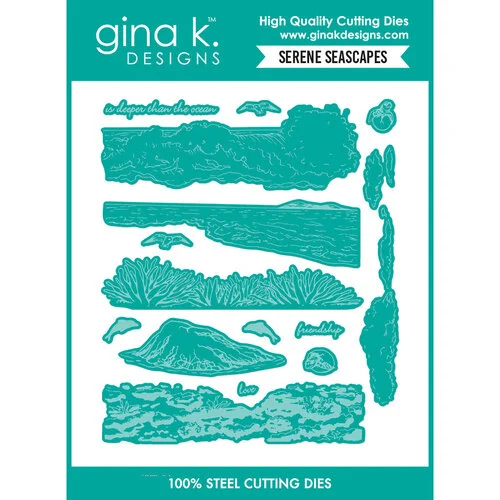 Gina K Designs - Dies - Serene Seascapes 1 Gina K Designs - Dies - Serene Seascapes