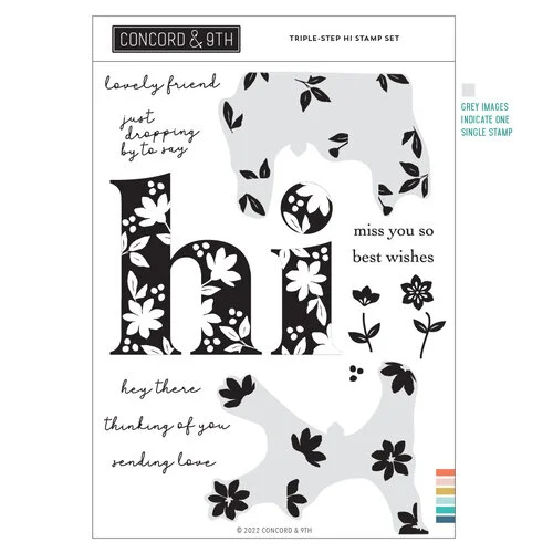 Concord and 9th - Clear Photopolymer Stamps - Triple-Step Hi 1 Concord and 9th - Clear Photopolymer Stamps - Triple-Step Hi