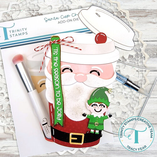 Trinity Stamps - Dies - Cup Character - Santa Add-On