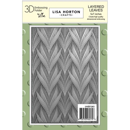 Lisa Horton Crafts - 3D Embossing Folder - Layered Leaves