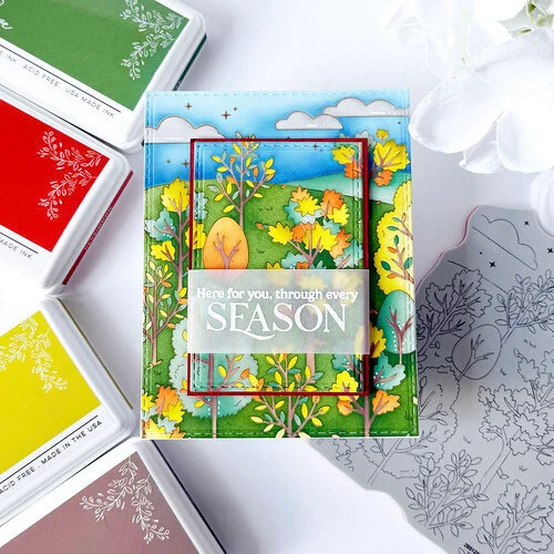Pinkfresh Studio - Fables & Forests Collection - Stencils - Dreamer's Forest