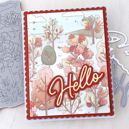 Pinkfresh Studio - Fables & Forests Collection - Stencils - Dreamer's Forest