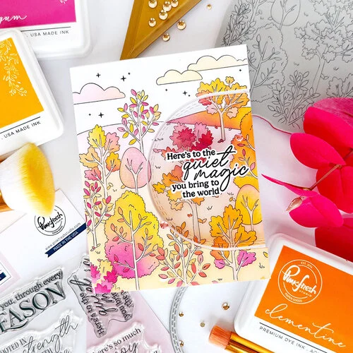 Pinkfresh Studio - Fables & Forests Collection - Stencils - Dreamer's Forest
