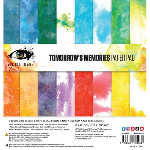 Visible Image - 8 x 8 Paper Pad - Tomorrow's Memories