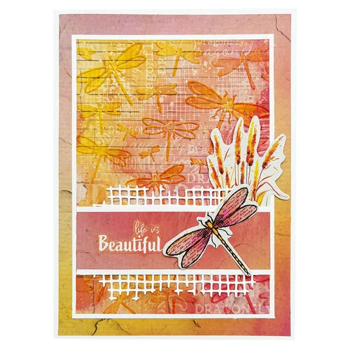 Studio Light - Dragonfly Collection - Paper Pad - Backgrounds