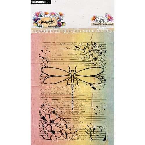 Studio Light - Dragonfly Collection - Clear Photopolymer Stamps - Dragonfly Background