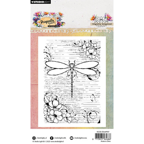 Studio Light - Dragonfly Collection - Clear Photopolymer Stamps - Dragonfly Background