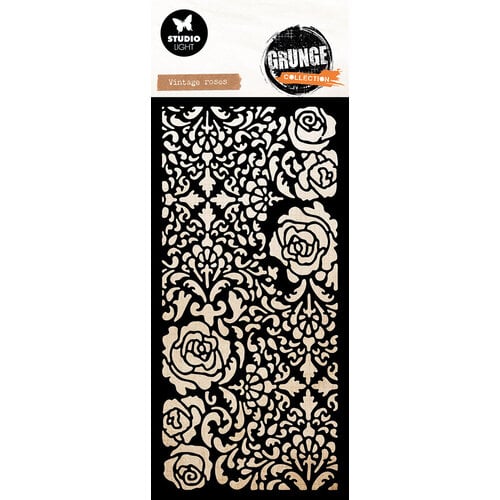 Studio Light - Grunge Collection - Stencils - Vintage Roses