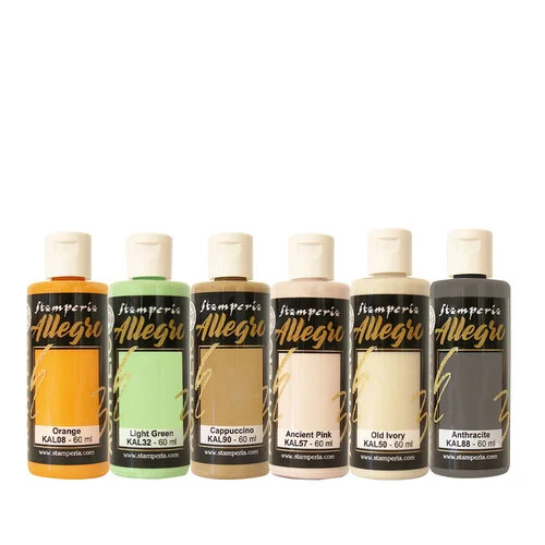 Stamperia - Furry Friends Collection - Allegro Paint - 6 Pack 1 Stamperia - Furry Friends Collection - Allegro Paint - 6 Pack