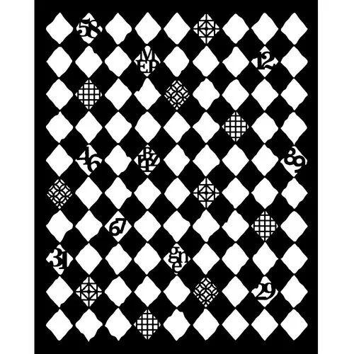 Stamperia - Furry Friends Collection - Stencils - Rhombus Pattern