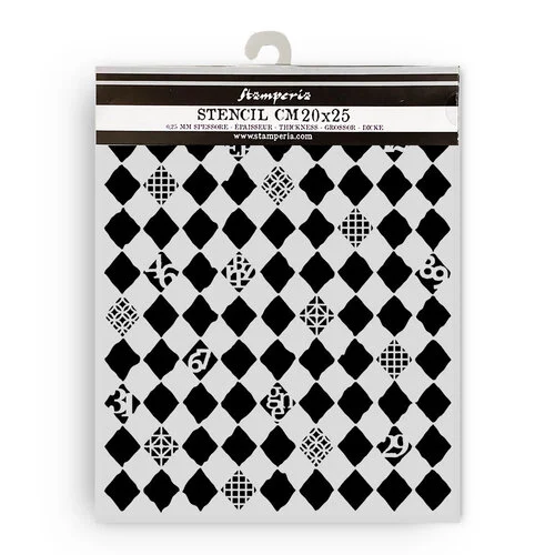 Stamperia - Furry Friends Collection - Stencils - Rhombus Pattern