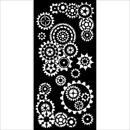 Stamperia - Gear Up For Christmas Collection - Stencils - Gears