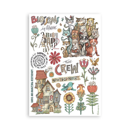 Stamperia - Furry Friends Collection - Washi Pad - 8 Sheets 13 Stamperia - Furry Friends Collection - Washi Pad - 8 Sheets