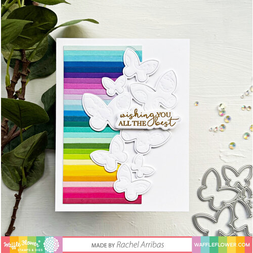 Waffle Flower Crafts - Craft Dies - Flying Butterflies