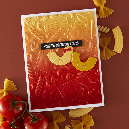 Spellbinders - Buon Appetito Collection - 3D Embossing Folder - Al Dente