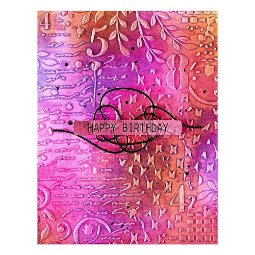 Spellbinders - Beautifully Imperfect Collection - 3D Embossing Folder - Distress Mix 4 Spellbinders - Beautifully Imperfect Collection - 3D Embossing Folder - Distress Mix
