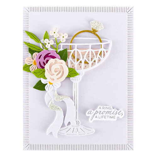 Spellbinders - Happier Hour Collection - Etched Dies - Linear Touch Rectangles and Tag 4 Spellbinders - Happier Hour Collection - Etched Dies - Linear Touch Rectangles and Tag
