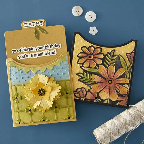 Spellbinders - Tabbed Classic Collection - Etched Dies - Essential Envelope Every Day Add-Ons