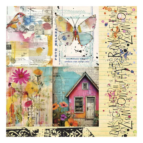 Spellbinders - Beautifully Imperfect Collection - 6 x 6 Printed Paper 11 Spellbinders - Beautifully Imperfect Collection - 6 x 6 Printed Paper