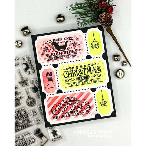 Whimsy Stamps - Layering Stencils - Terrific Tickets - Shadows and Patterns 5 Whimsy Stamps - Layering Stencils - Terrific Tickets - Shadows and Patterns