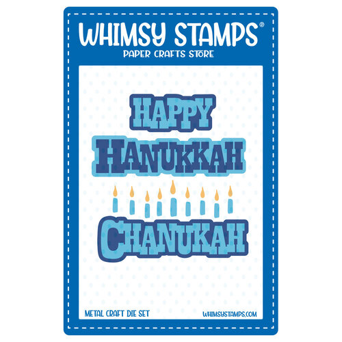 Whimsy Stamps - Dies - Happy Hanukkah 1 Whimsy Stamps - Dies - Happy Hanukkah