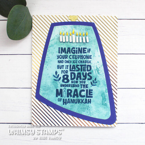 Whimsy Stamps - Dies - Happy Hanukkah 12 Whimsy Stamps - Dies - Happy Hanukkah
