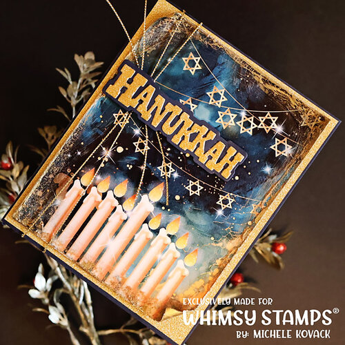 Whimsy Stamps - Dies - Happy Hanukkah 13 Whimsy Stamps - Dies - Happy Hanukkah