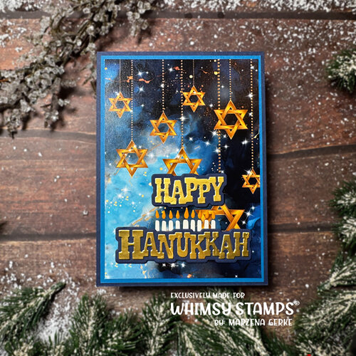 Whimsy Stamps - Dies - Happy Hanukkah 4 Whimsy Stamps - Dies - Happy Hanukkah