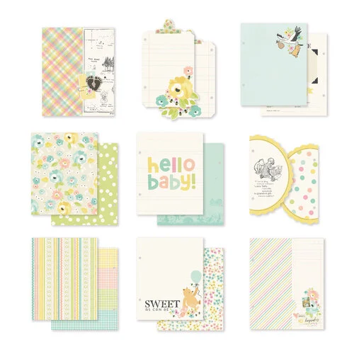 Simple Stories - Say Cheese Classic Pooh Baby Collection - 6 x 8 Binder Inserts