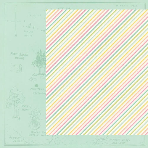 Simple Stories - Say Cheese Classic Pooh Baby Collection - Simple Pages - Page Kit 6 Simple Stories - Say Cheese Classic Pooh Baby Collection - Simple Pages - Page Kit