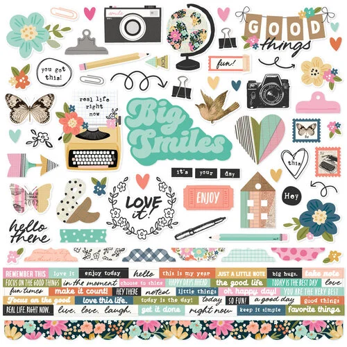 Simple Stories - Take Note Collection - 12 x 12 Cardstock Stickers 1 Simple Stories - Take Note Collection - 12 x 12 Cardstock Stickers