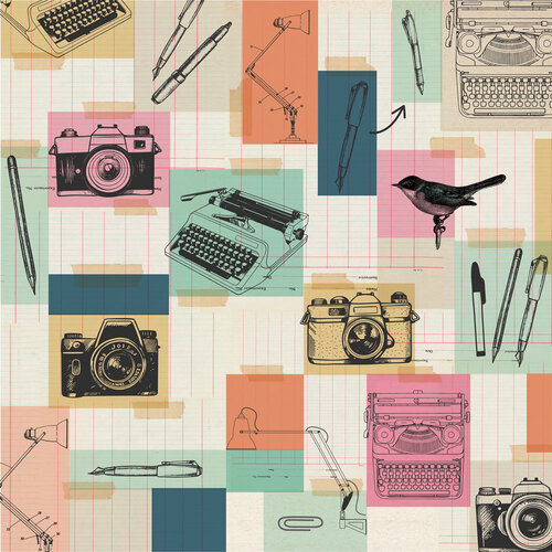 Simple Stories - Take Note Collection - 12 x 12 Double Sided Paper - Make It Count 2 Simple Stories - Take Note Collection - 12 x 12 Double Sided Paper - Make It Count