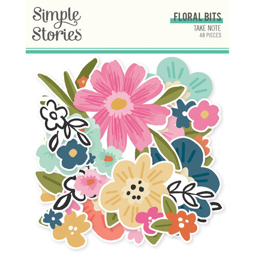 Simple Stories - Take Note Collection - Ephemera - Floral Bits And Pieces 1 Simple Stories - Take Note Collection - Ephemera - Floral Bits And Pieces