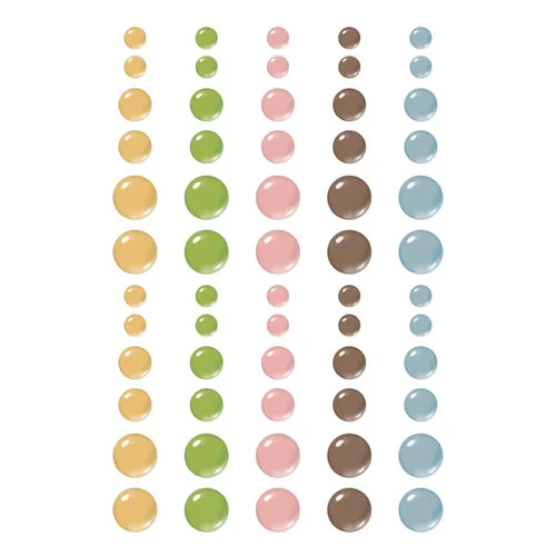 Simple Stories - Simple Vintage Junk Drawer Collection - Glossy Enamel Dots