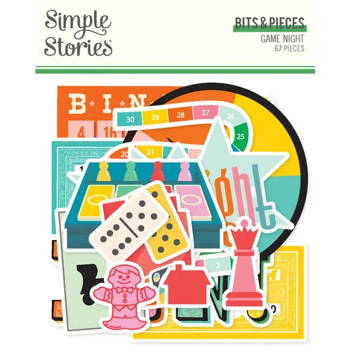 Simple Stories - Game Night Collection - Ephemera - Bits And Pieces