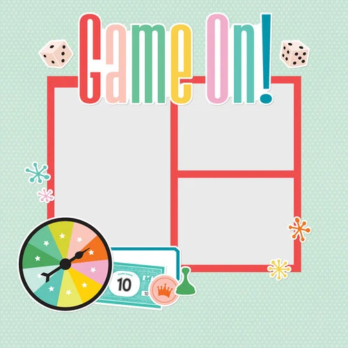 Simple Stories - Game Night Collection - Simple Pages - Page Pieces 3 Simple Stories - Game Night Collection - Simple Pages - Page Pieces