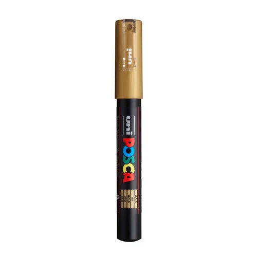 Posca - 1M Paint Marker - Extra Fine Bullet Tip - 0.7mm - Gold