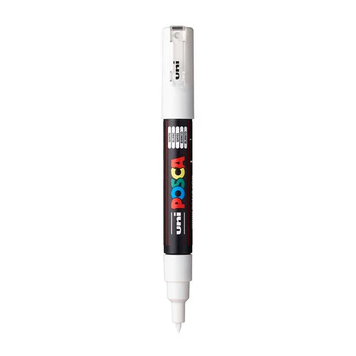 Posca - 1M Paint Marker - Extra Fine Bullet Tip - 0.7mm - White