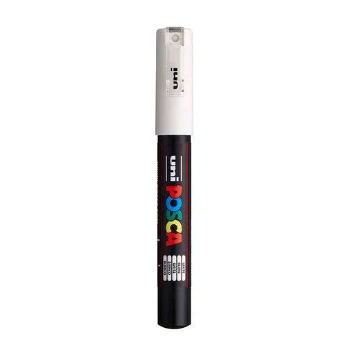 Posca - 1M Paint Marker - Extra Fine Bullet Tip - 0.7mm - White