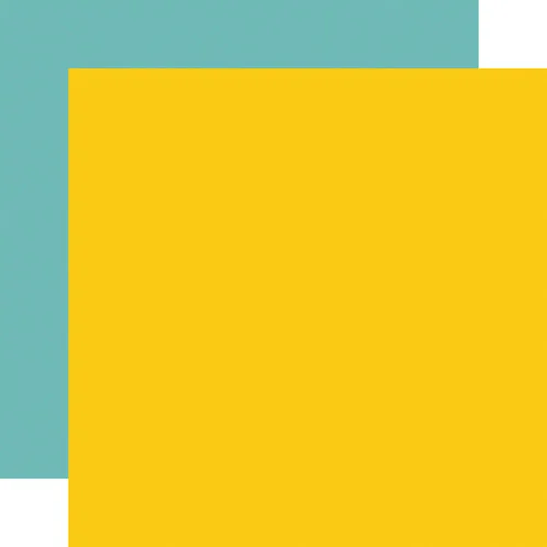 Echo Park - Field Trip Collection - 12 X 12 Double Sided Paper - Yellow - Blue