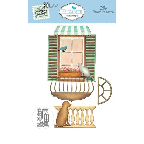 Elizabeth Craft Designs - Romantic Revival Collection - Dies - Through The Window
