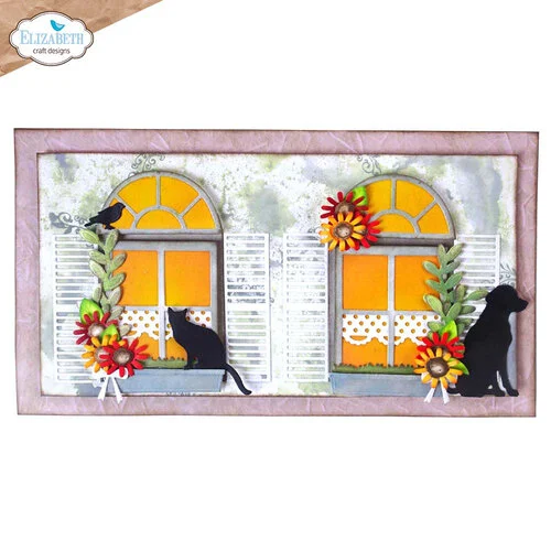 Elizabeth Craft Designs - Romantic Revival Collection - Dies - Through The Window